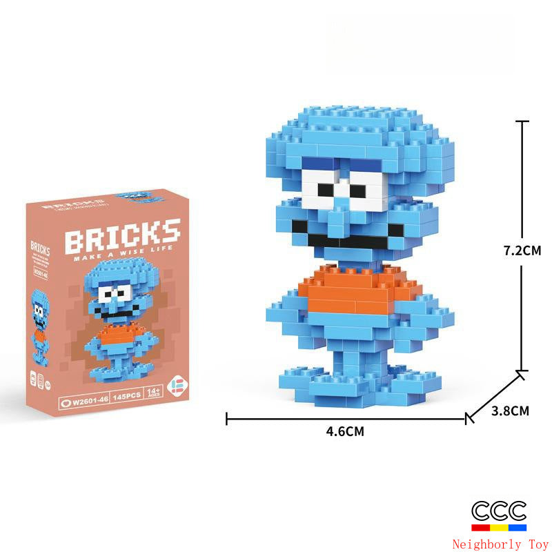 Compatible with LEGO Micro Particles Cartoon Doll Building Blocks Star Dew Puzzle Assembly Toys Cross-Border Stall Wholesale Gifts