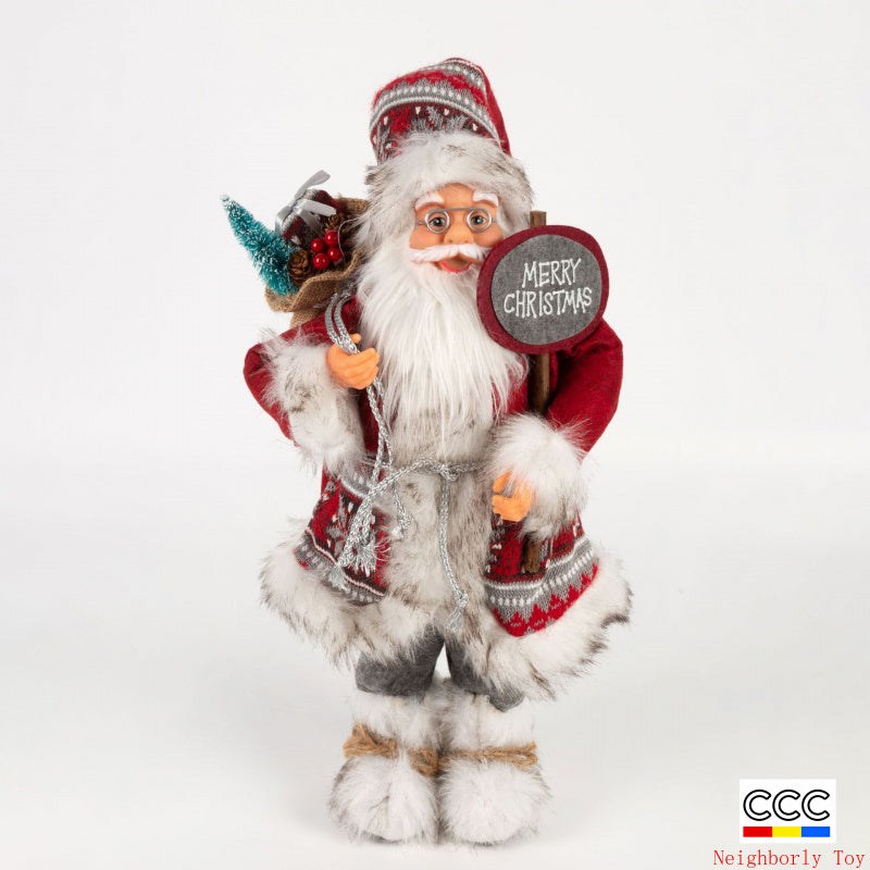 Cross-Border Christmas Santa Claus Figurine Christmas Decorations Christmas Doll Figurine Small Gift