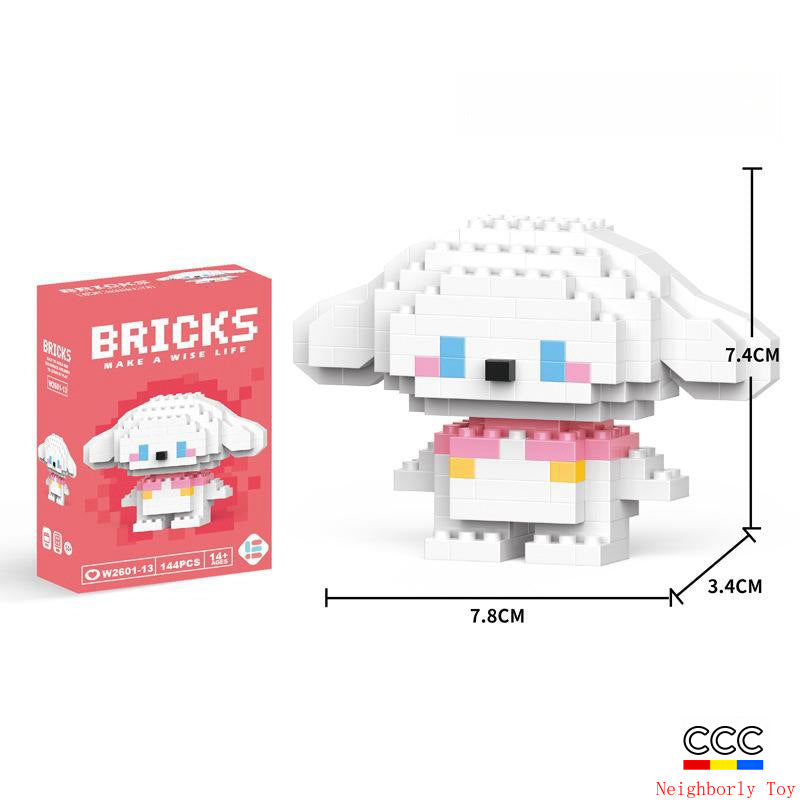 Compatible with LEGO Micro Particles Cartoon Doll Building Blocks Star Dew Puzzle Assembly Toys Cross-Border Stall Wholesale Gifts