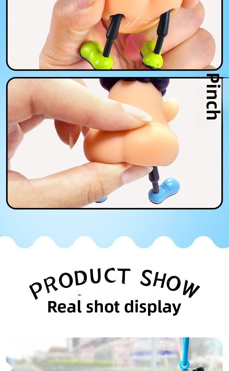 New Style Blackhead Pulling Stress Relief Pressure Reduction Toy Blackhead Pulling Beard Funny Key Chain Pendant Artifact