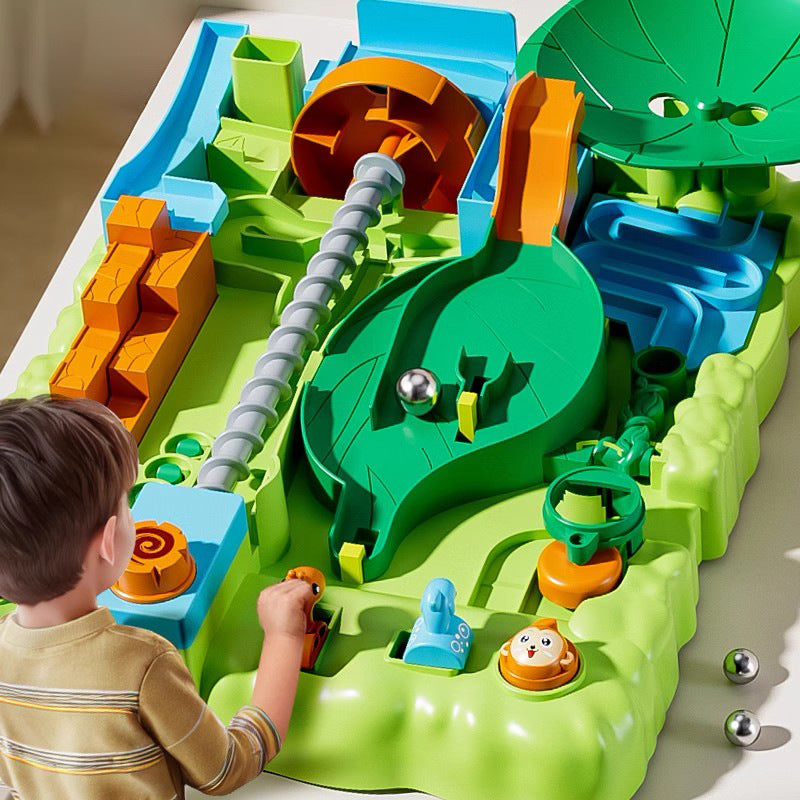 Beibei Jungle Adventure Rolling Ball Track Multi-Functional Maze Game Children's Educational Focus Training Toy