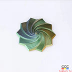 3D Printed Optical Illusion Folding Children's Educational Toy Polygonal Radish Tower Stress Relief Spiral Three-Dimensional Design Toy