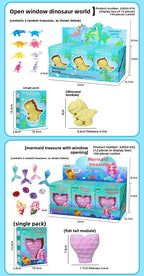 Mermaid Tail Planet Wand Archaeological Dig Blind Box - Girls DIY Space Craft Kids Toy