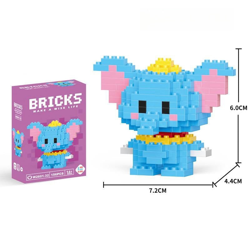 Compatible with LEGO Micro Particles Cartoon Doll Building Blocks Star Dew Puzzle Assembly Toys Cross-Border Stall Wholesale Gifts