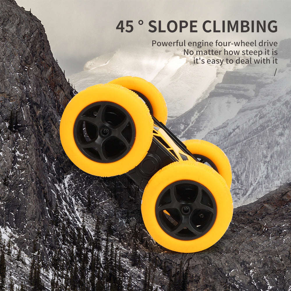 Cross-Border Double-Sided Stunt Car High-Speed 360-Degree Rotating Tumbling Car with Lights Children's Remote Control Car Toy Manufacturer