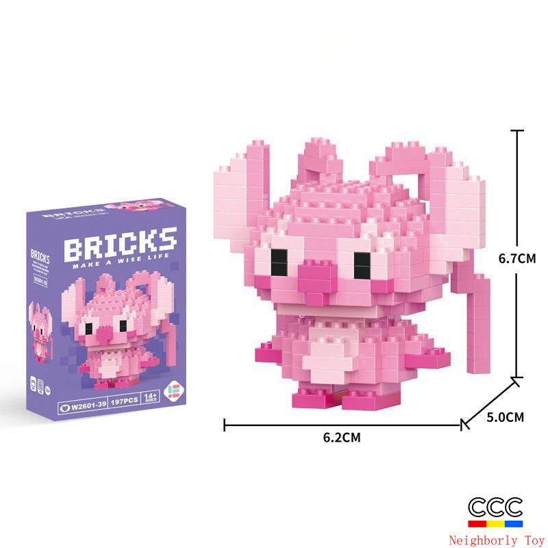 Compatible with LEGO Micro Particles Cartoon Doll Building Blocks Star Dew Puzzle Assembly Toys Cross-Border Stall Wholesale Gifts