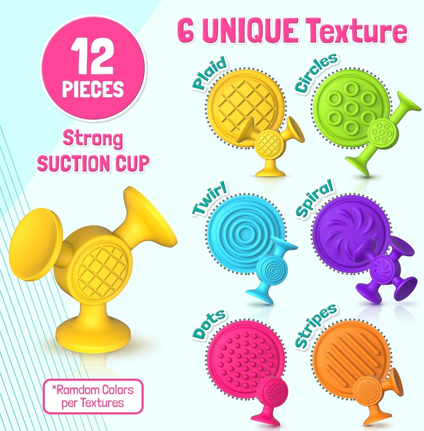 Cross-Border Hot Selling Luscious Suctions Sticky Music Children's Educational Sucker Soft Building Blocks Variety Assembling Science and Education Kindergarten Teaching Aids