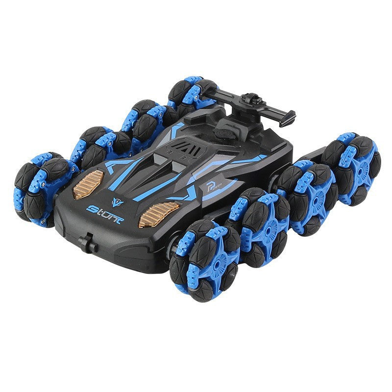 Cross-Border Double-Sided Stunt Car High-Speed 360-Degree Rotating Tumbling Car with Lights Children's Remote Control Car Toy Manufacturer