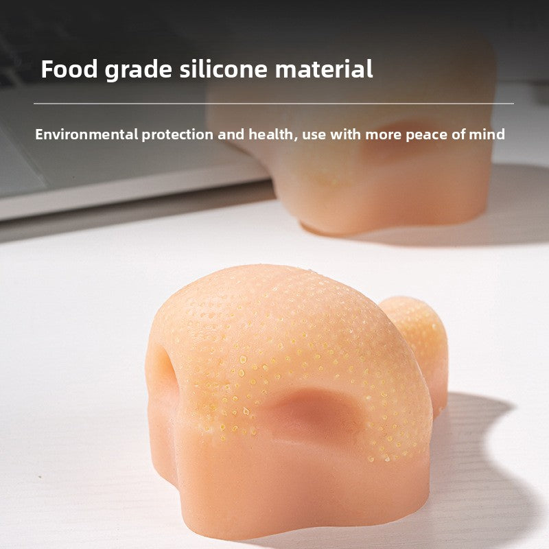 Decompression Artifact Strawberry Nose Clip Acne Simulation Extrusion Acne Decompression Toy Blackhead Cleaning Model Small Toy Model