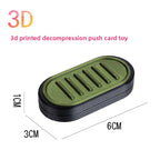 Hot Selling Children's 3D Printed Educational Magnetic Stress Relief Toy Push Card Finger Spinner Boys Handle Piece