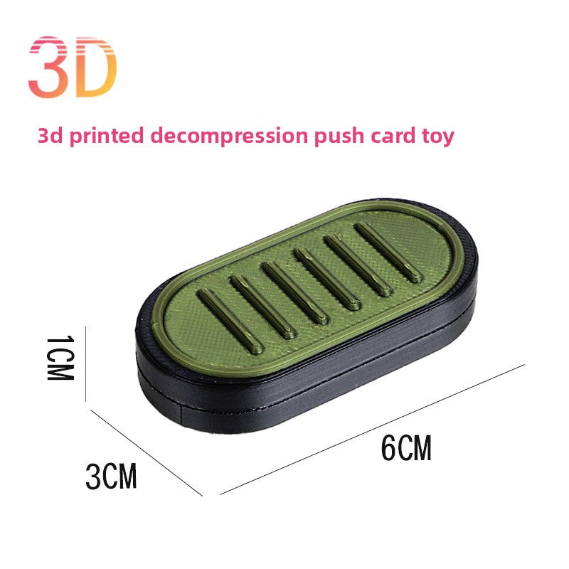 Hot Selling Children's 3D Printed Educational Magnetic Stress Relief Toy Push Card Finger Spinner Boys Handle Piece