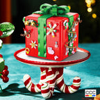 Compatible with LEGO Christmas Mechanism Box Santa Claus Building Blocks Toy Educational Assembly Gift for Men and Women Wholesale Dropshipping