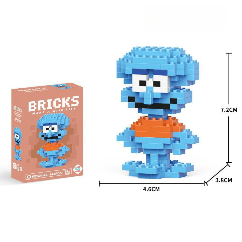Compatible with LEGO Micro Particles Cartoon Doll Building Blocks Star Dew Puzzle Assembly Toys Cross-Border Stall Wholesale Gifts