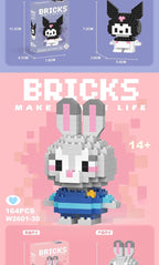 Compatible with LEGO Micro Particles Cartoon Doll Building Blocks Star Dew Puzzle Assembly Toys Cross-Border Stall Wholesale Gifts