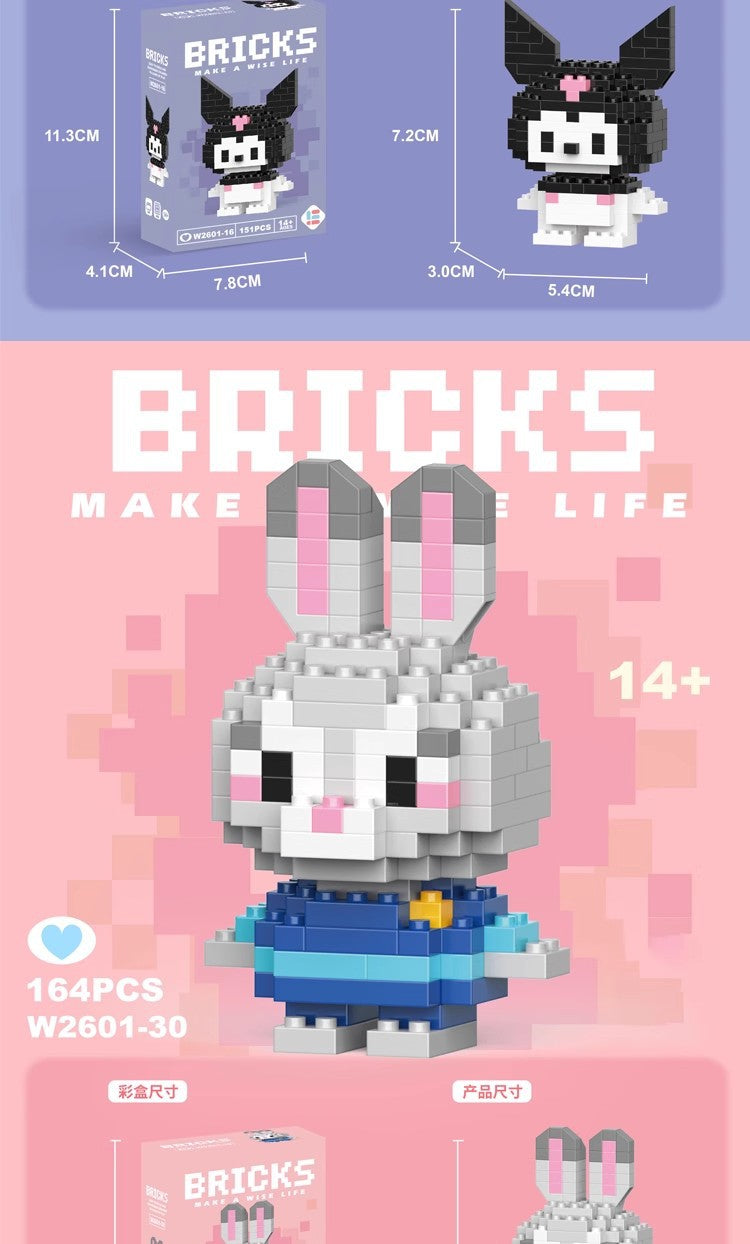 Compatible with LEGO Micro Particles Cartoon Doll Building Blocks Star Dew Puzzle Assembly Toys Cross-Border Stall Wholesale Gifts