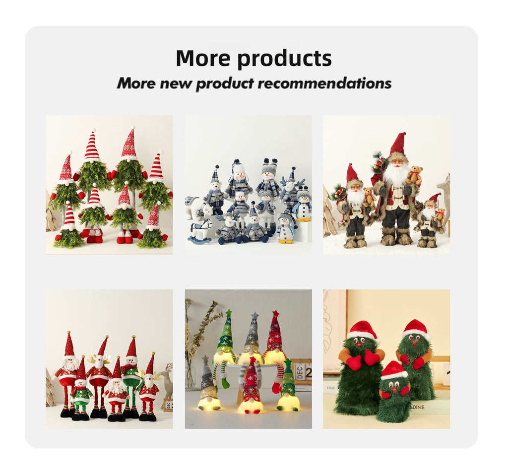 Cross-Border Christmas Santa Claus Figurine Christmas Decorations Christmas Doll Figurine Small Gift