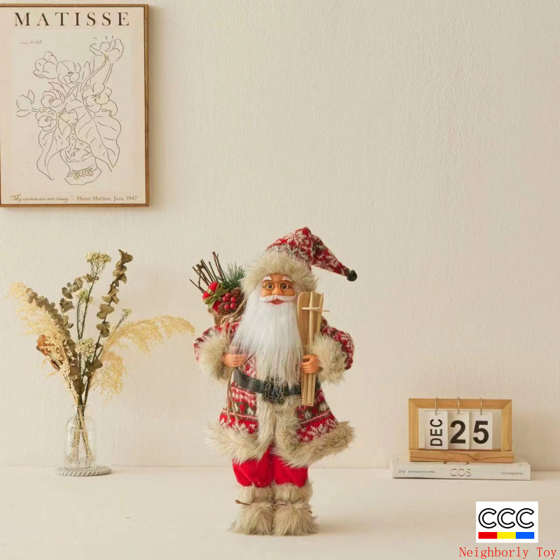 Cross-Border Christmas Santa Claus Figurine Christmas Decorations Christmas Doll Figurine Small Gift