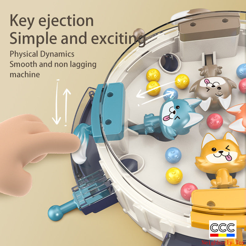 Greedy Hungry Wolf Pac-Man Game Console Children's Educational Competitive Parent-Child Leisure Multiplayer Battle Board Game Toy Cross-Border