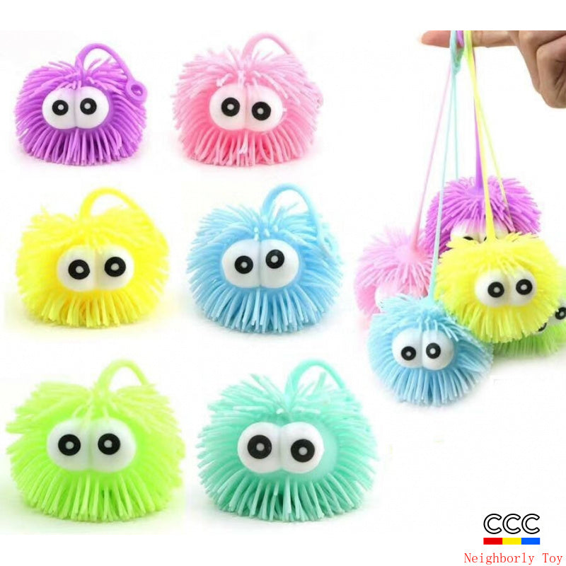 Creative Stress Relief Squeeze Toy Hot Fluffy Ball Soft TPR Big Mouth Vent Ball EDC Stress Relief Toy