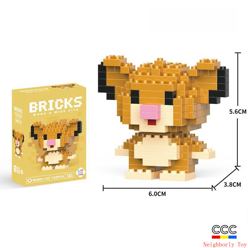 Compatible with LEGO Micro Particles Cartoon Doll Building Blocks Star Dew Puzzle Assembly Toys Cross-Border Stall Wholesale Gifts