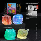 Unboxing Ancient Mythical Beast Treasure Set 4 Pcs Vermilion Bird Blue Dragon White Tiger Black Turtle Sealed Mystery Capsule Collectible Toys for Kids Adults