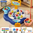 Children's Magnetic Fishing Toy Baby Early Education Educational Boys and Girls Electric Large Rotating Fishing Plate Parent-Child Interaction