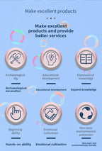 New Mermaid Tail Archaeological Dig Blind Box - Kids DIY Mini Colorful Dinosaur Gem Treasure Hunt Toy