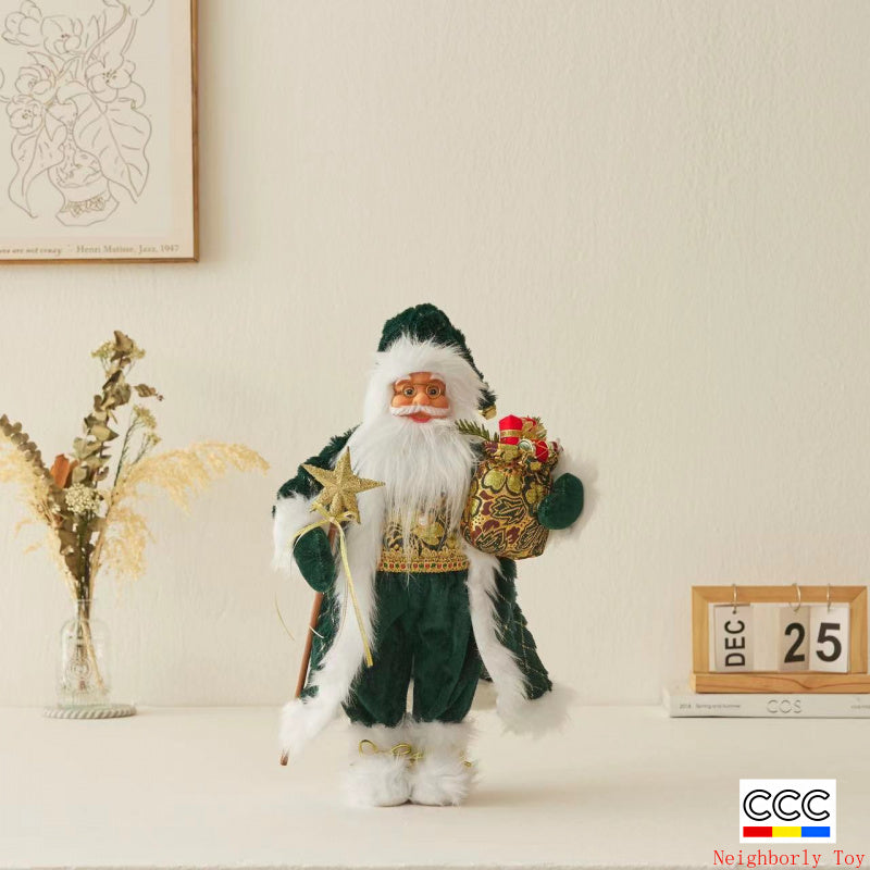 Cross-Border Christmas Santa Claus Figurine Christmas Decorations Christmas Doll Figurine Small Gift