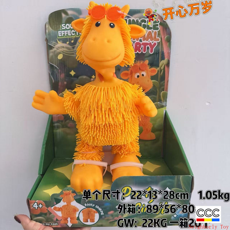 Creative Stress Relief Squeeze Toy Hot Fluffy Ball Soft TPR Big Mouth Vent Ball EDC Stress Relief Toy