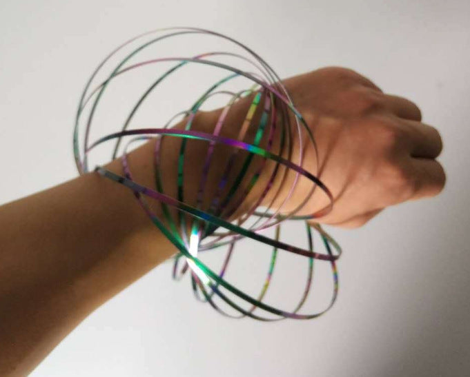 Magic Hand Ring Stress Relief Magic Hand Ring Ring Exercise Trick Toy Stress Relief Hand Ring Magic Fluid Hand Ring