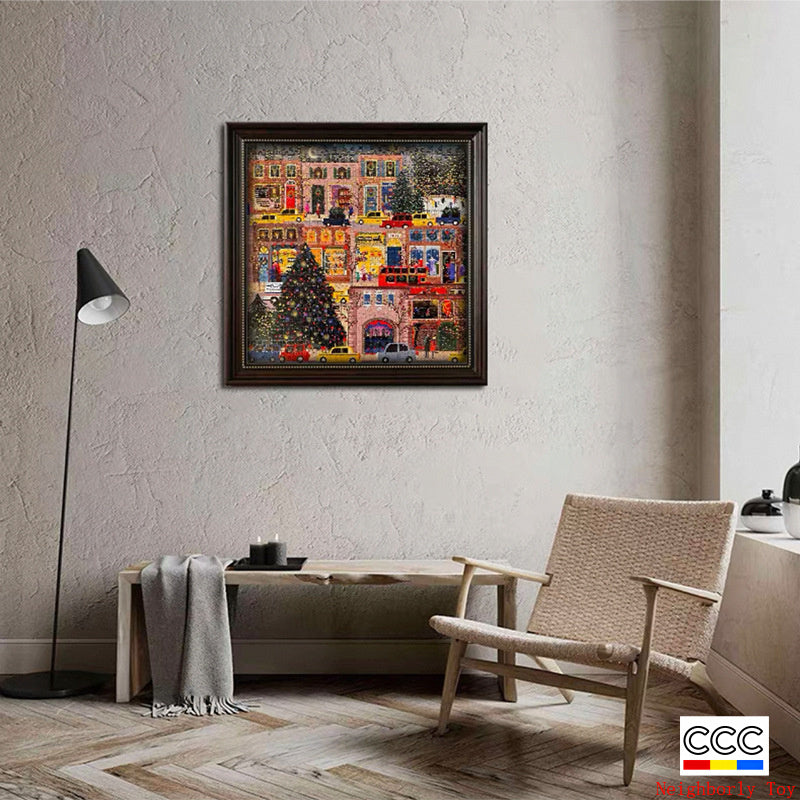 High Quality Galison Christmas Night 500 Piece Winter Lights Puzzle Adult Stress Relief Puzzle Christmas Gift