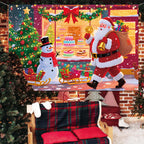 Cross-Border New Christmas Dessert Shop Background Banner Party Atmosphere Decoration Scene Setup Props Supplies