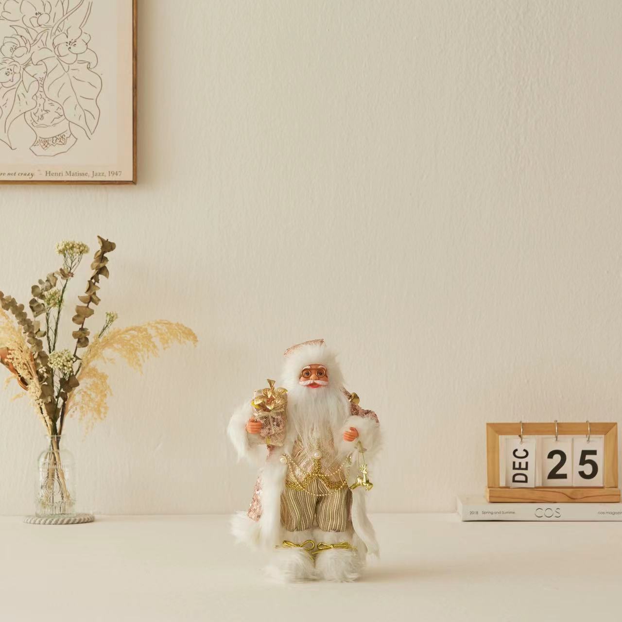 Cross-Border Christmas Santa Claus Figurine Christmas Decorations Christmas Doll Figurine Small Gift