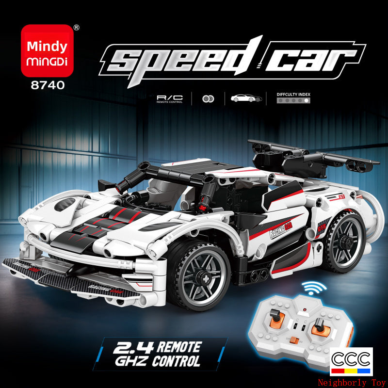 Mingdi 2.4G Remote Control Building Blocks 99A Tank Military Model Compatible with Lego Assembly Children's Toys Student Gift