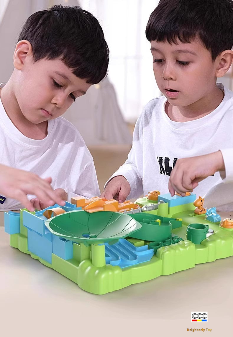 Beibei Jungle Adventure Rolling Ball Track Multi-Functional Maze Game Children's Educational Focus Training Toy