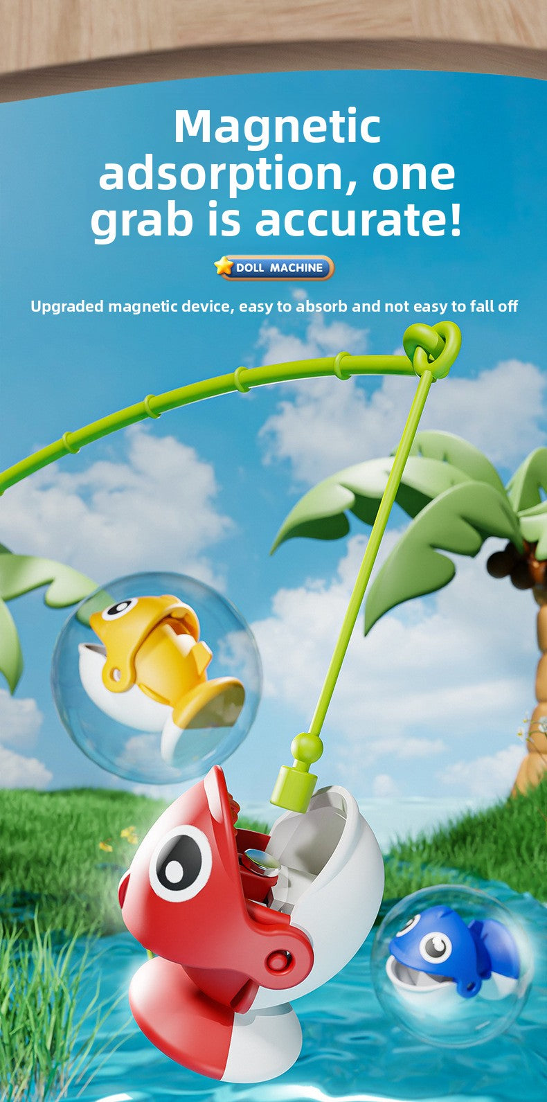 Children's Magnetic Fishing Toy Baby Early Education Educational Boys and Girls Electric Large Rotating Fishing Plate Parent-Child Interaction