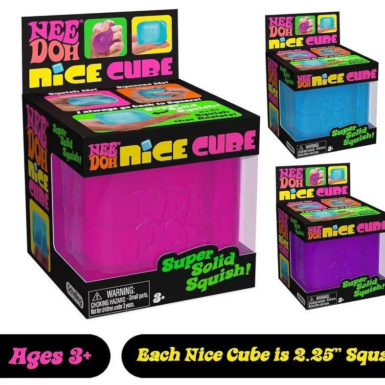 Schylling Needoh Nice Cube Sensory Toy Stress Relief Cube Squeeze Toy Stress Relief Toy