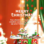 Compatible with LEGO Christmas Mechanism Box Santa Claus Building Blocks Toy Educational Assembly Gift for Men and Women Wholesale Dropshipping