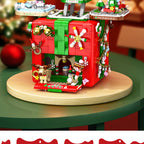 Compatible with LEGO Christmas Mechanism Box Santa Claus Building Blocks Toy Educational Assembly Gift for Men and Women Wholesale Dropshipping