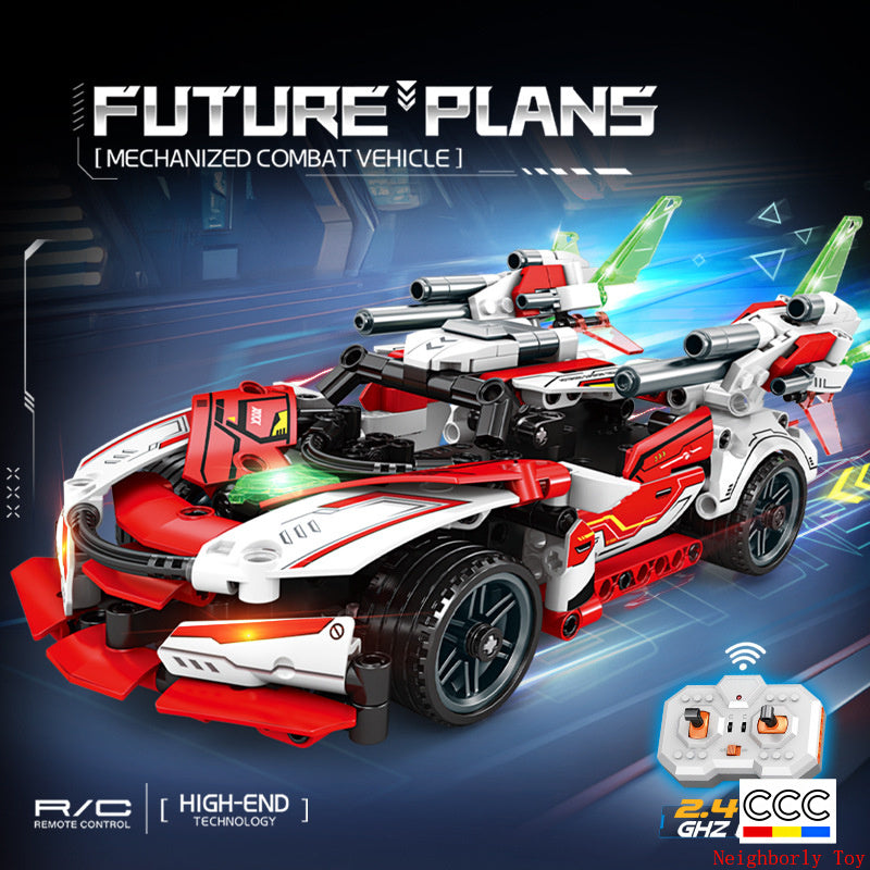 Mingdi 2.4G Remote Control Building Blocks 99A Tank Military Model Compatible with Lego Assembly Children's Toys Student Gift