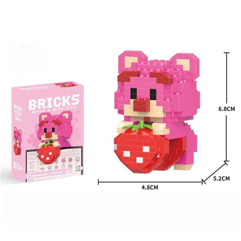 Compatible with LEGO Micro Particles Cartoon Doll Building Blocks Star Dew Puzzle Assembly Toys Cross-Border Stall Wholesale Gifts