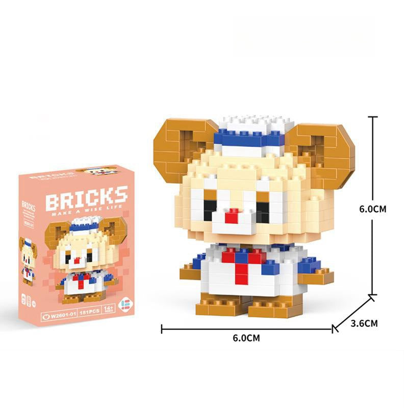 Compatible with LEGO Micro Particles Cartoon Doll Building Blocks Star Dew Puzzle Assembly Toys Cross-Border Stall Wholesale Gifts