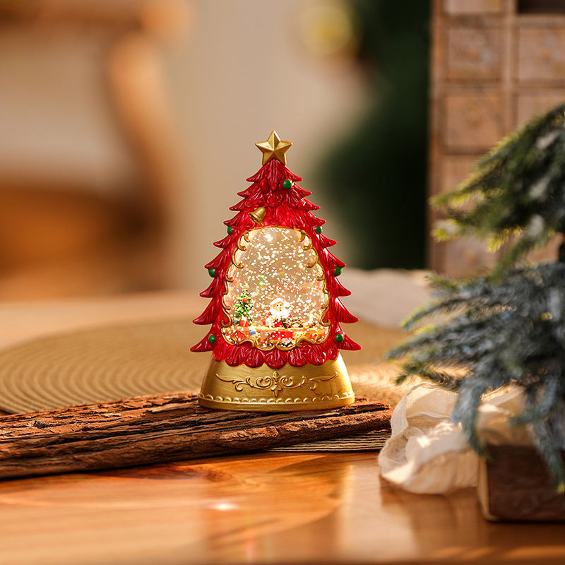 Christmas Decoration Wind Lamp Crystal Lamp Santa Claus Christmas Party Decoration Christmas Ornaments Christmas Gifts
