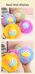 Creative Stress Relief Squeeze Toy Hot Fluffy Ball Soft TPR Big Mouth Vent Ball EDC Stress Relief Toy