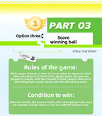 Two-Player Battle Bounce Chess Flying Chess Multi-Functional Desktop Game Children's Parent-Child Interactive Educational Board Game Toy