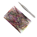 Rectangular Peeling Toy Silk Thread Fidget Toys Silicone Toy Sensory Stress Relief Toy