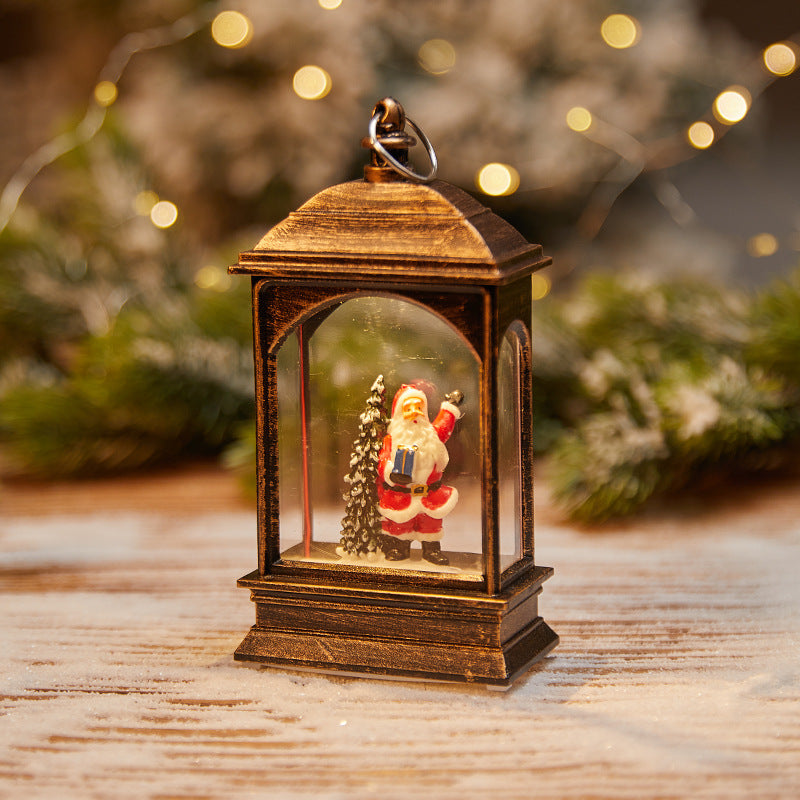 Christmas Decoration Wind Lamp Crystal Lamp Santa Claus Christmas Party Decoration Christmas Ornaments Christmas Gifts