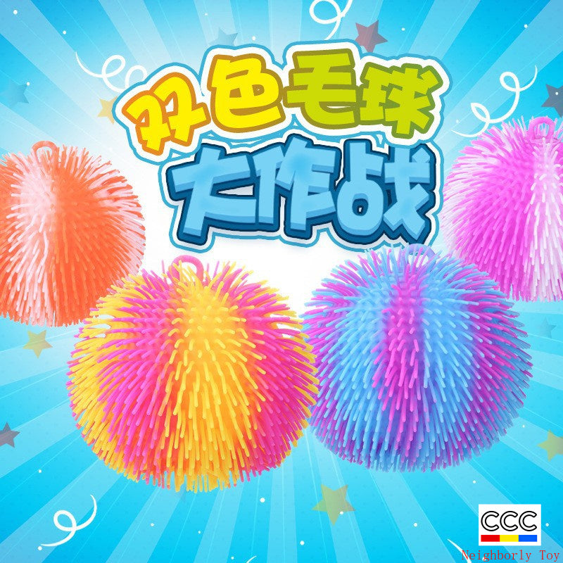Creative Stress Relief Squeeze Toy Hot Fluffy Ball Soft TPR Big Mouth Vent Ball EDC Stress Relief Toy