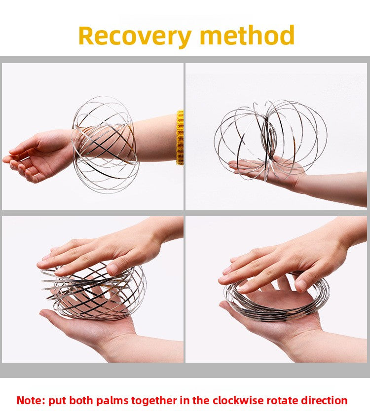 Magic Hand Ring Stress Relief Magic Hand Ring Ring Exercise Trick Toy Stress Relief Hand Ring Magic Fluid Hand Ring