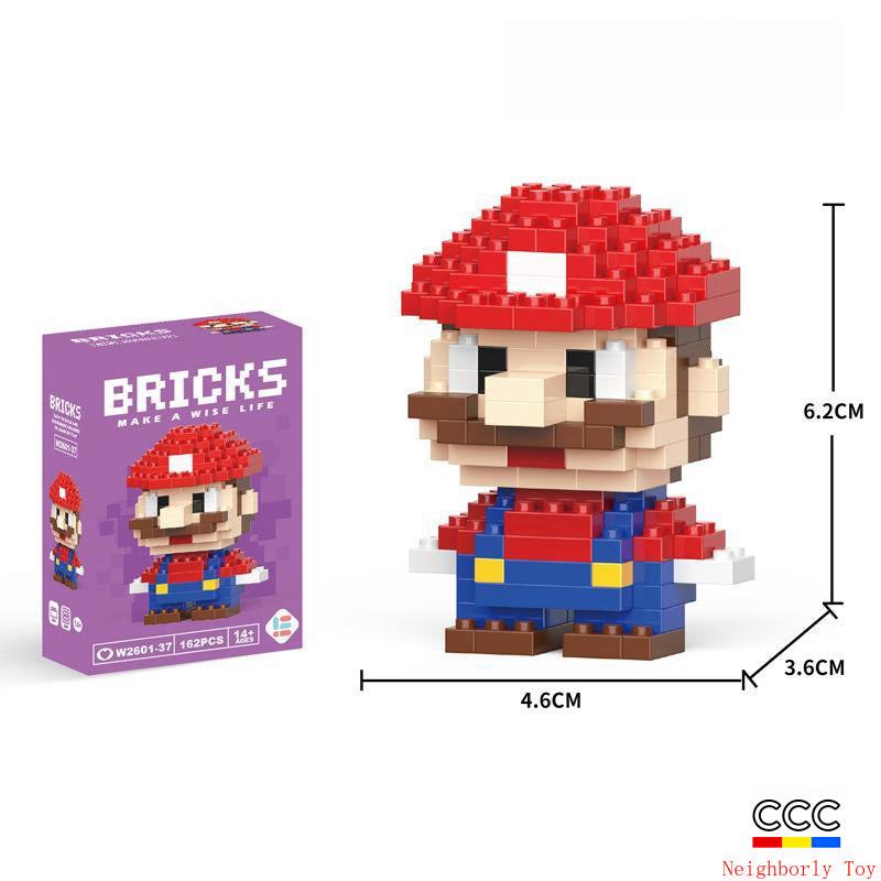 Compatible with LEGO Micro Particles Cartoon Doll Building Blocks Star Dew Puzzle Assembly Toys Cross-Border Stall Wholesale Gifts